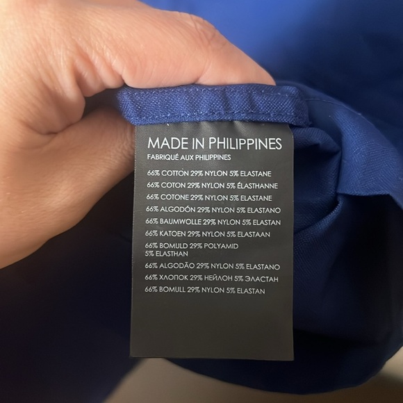 Club Monaco Short Sleeve Zip Popover Shirt Size Medium - Picture 4 of 6